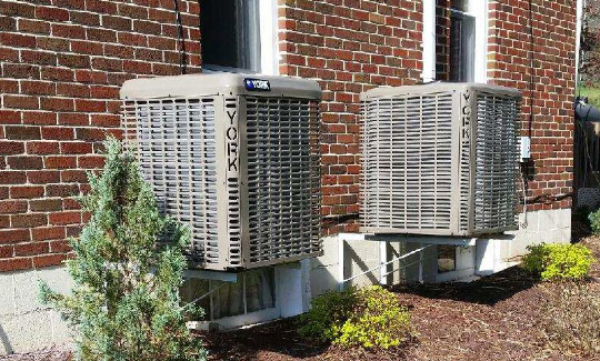 Central AC units outside