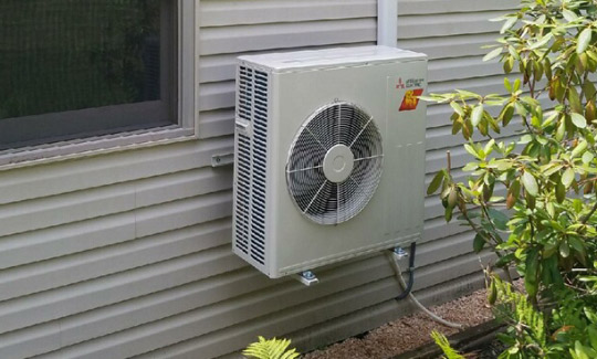 Small AC Unit on side of house