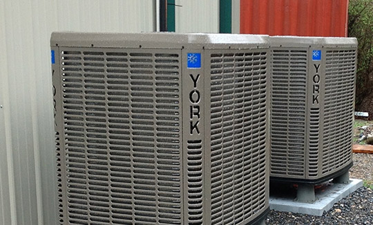 Central AC unit outside